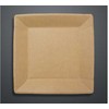 Foodline Pietų lėkštės kartoninės 23x23cm rudos 50 vnt./pak. - (50 vnt.)