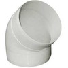 FRESH Šviežia plastikinė sistema 100, PVC, alkūnė Ø100 mm, 45°.
