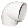 FRESH Šviežia plastikinė sistema 100, PVC, alkūnė Ø100 mm, 90°.