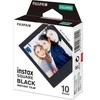 Fuji INSTAX kvadratinė plėvelė. 10 nuotraukų. Juodas rėmelis.