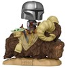 Figūrėlė Funko Pop Deluxe Star Wars - Mando on Bantha with Child in Bag Toy Figure (17.1 cm)