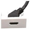 Kabelis FULL Modulis HDMI FULL F22 - kampuotas. Lizdas nuo moteriško iki moteriško. 20 cm. Baltas, FA-2420-P-HDMI(F/F)-20CM-V2.0