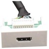 Kabelis FULL Modulis HDMI FULL F22 F/F 20 cm Baltas HS196, FA-2420-HDMI-F/F-P-20CM