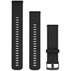 Garmin 010-13256-21, Dirželis, Išmanusis laikrodis, Juodas, Garmin, Forerunner 255, Forerunner 255 Music, Forerunner 265, Forerunner 570, Legacy Hero, Venu 2, Venu 3,..., Silikoninis
