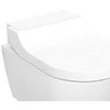 Geberit „AquaClean Tuma Comfort“ – prie sienos montuojamas dušinis unitazas: unitazo dubuo: baltas / „KeraTect“