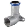 Geberit Mapress Nerūdijantis plienas 90° jungiamosios detalės su vidiniu sriegiu DN 15 (33405)