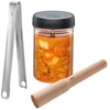 GEFU NATIVO, Vegetable, 1 L, Glass, Plastic, Nerūdijantis plienas, Wood, Brown, Nerūdijantis plienas, Transparent, 1.5kg