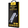 GEMBIRD A-CM-COMBO5-04 kelių prievadų adapteris C tipo USB 5in1 šakotuvas + HDMI + PD + LAN