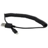 GEMBIRD CC-LMAM-1.5M Gembird USB sinchronizavimo ir įkrovimo spiralinis kabelis, 8 kontaktų, 1.5 m, juodas