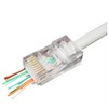 GEMBIRD LC-PTU-01/10 Gembird Universalus praėjimo modulinis UTP kištukas 8P8C, 10 vnt., suteptas ir suvytas