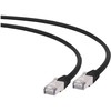 GEMBIRD PP6A-LSZHCU-BK-3M Gembird patchcord RJ45, kat. 6A, SFTP, LSZH, 3m, juoda
