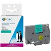 G&G 18675, Juoda ant žalios, Nepertraukiama etiketė, TZe, Pilka, Brother, Brother PTouch 1000 Brother PTouch 1010 Brother PTouch 1280 Brother PTouch 1750 Brother PTouch 18R...