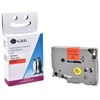G&G 17085 etikečių juostelės Juoda ant raudonos TZe