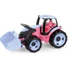 GIGA TRUCKS Traktorius su priekiniu krautuvu ? rožinis ? 62 cm