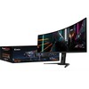 „GIGABYTE CO49DQ OLED“ lenktas žaidimų monitorius – 5120x1440 (DQHD), 1800R, 144Hz, 0,03 ms, KVM, „FreeSync Premium Pro“, HDMI 2.1, 124,5 cm (49"), 5120 x 1440 pikselių, dvigubas QHD, OLED, 0,03 ms, juodas