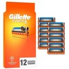 „Gillette Fusion5“ vyriški skutimosi peiliukai – oranžiniai/juodi – 12 vnt.