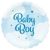 Globos Europe Bv „Baby Boy“ popierinės lėkštės, 19 cm