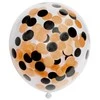 Globos Europe Bv Balionas su oranžiniu ir juodu popieriniu konfeti