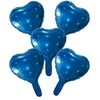 Globos Europe Bv Mėlyni folijos balionai širdelės, 5 vnt.