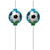 Globos Europe Bv Kartoniniai futbolo gerbėjų šiaudeliai, 4 vnt.