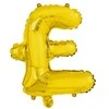 Globos Europe Bv Folijos balionas £, auksinis, 41 cm