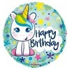 Globos Europe Bv Folinis balionas Vienaragis Su Gimtadieniu, 46 cm