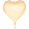 Globos Europe Bv Geltonas pastelinis širdies formos folijos balionas, 46 cm