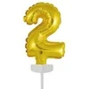 Globos Europe Bv Folijos balionai tortui, 2 auksiniai