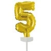 Globos Europe Bv Folinis torto balionas, 5 aukso spalvos