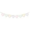Globos Europe Bv Pastelinių širdelių girlianda, 2 m