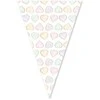 Globos Europe Bv Pastelinių širdelių girlianda su vėliavėle, 6 m
