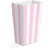Globos Europe Bv Rožinė and baltas striped snack boxes, 8 pcs