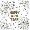 Globos Europe Bv Servietter Happy New Year, 20 stk