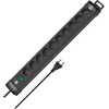 Brennenstuhl 10 kontaktų lizdas, 3 m, juodas