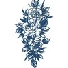 GMBH &amp; CO Rožių ir lapų tatuiruotė