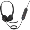 Jabra Engage 40 MS Stereo Inline Link Laidinės ausinės, USB-C/USB-A, Juoda