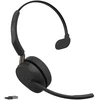 Gn Audio Jabra Evolve3 65 MS - USB-A with Dongle - Mono (Charging Stovas), Belaidės, Office/Call center, 20 - 20000 Hz, 131 g, Ausinės, Juodas