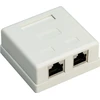 Goobay Telekomunikacijų lizdai 2xRJ45 STP cat6 (77635)