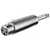 Goobay Perėjimas 6.3 mm kištukas į mikrofoninį XLR-3 lizdą
