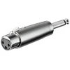 Goobay Perėjimas 6.3 mm kištukas į mikrofoninį XLR-3 lizdą