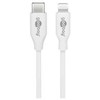 Goobay 39446, 1 m, Lightning, USB C, kištukas, kištukas, balta