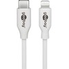 Goobay 39446, 1 m, Lightning, USB C, kištukas, kištukas, balta