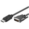 Goobay 3 m DP/DVI, 3 m, DisplayPort, Auksinis, Juodas, Kištukas/Kištukas, 1 vnt.