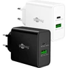 Goobay 45 W USB-C PD GaN dvigubas greitaeigis kroviklis juodas