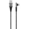 Goobay 64656, 1 m, USB C, USB A, USB 2.0, juoda, pilka