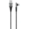 Goobay 64657, 2 m, USB C, USB A, USB 2.0, juoda, pilka