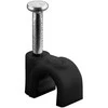 Flop kabelio laikiklis apvalus JUODA Goobay 100x 5mm