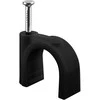 Flop uchwyt kabla apvalus JUODA Goobay 100x 16mm