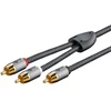 Goobay Round Plus Cinch Y-Kabelis, 2,0 m