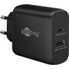 Įkroviklis Goobay Podwójna szybka kroviklis USB-C PD (65 W) juoda